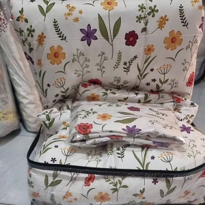 Bedcover Set Ukuran 120×200 160×200 180×200 200×200  Set Sprey Bantal Guling Anti Luntur Catton Premium Halus Lembut King size