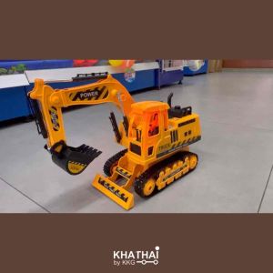 รถตักดิน แม็คโครบังคับ ไร้สาย คันใหญ่ ตีนตะขาบ ถ่านชาร์ท บังคับที่ตักดิน รถขุดบังคับ RP-689-13