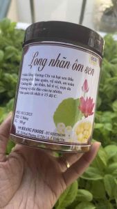 Long nhãn ôm sen đặc sản Hưng Yên hộp 350gr quà tết cải thiện mất ngủ giảm stress
