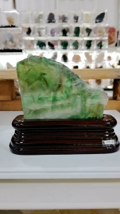 Natural High Gred Fluorite Crystal Slice Ornament FL09