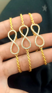 GELANG RANTAI DEWASA PERAK 925 LAPIS MAS 24K