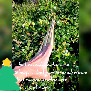 balinum เล็บฟ้อนรำไทย ทองเหลืองแท้ 100% (1 เซต=รวม 8 เล็บ) แบบหนาไม่บาดนิ้ว สามารถบีบปรับไซส์ได้ค่ะ ผู้ใหญ่/เด็กก็ใส่ได้