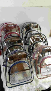Ransel Transparan tas Wanita Tas mika Bening Tebal