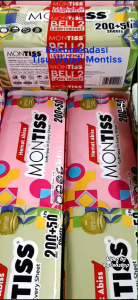 Tissue Montiss Facial 200+50 Sheet Banded 2 paket Dapat 4pcs