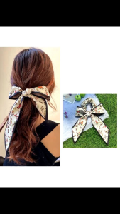 Pita Fesyen Elegan Korea Rambut Ikat Kepala Selendang Sutera Perancis Korean Elegant Fashion Ribbon French Silk Scarf Headband Hair