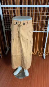 ROK CARGO Wanita Hightwaist Twill Combed Korean Style Tebal dan Halus Cream Hitam Abu Mocca