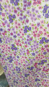 KAIN COTTON TETRON CORAK BUNGA 48INCI/FABRIC COTTON READY STOCK