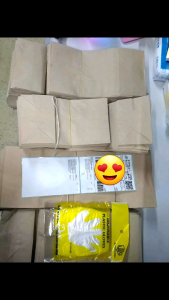 Brown Paperbag/Paper Bag/Brown bag/Take Out Bag/Kraft Bag For Packaging (100 pieces)