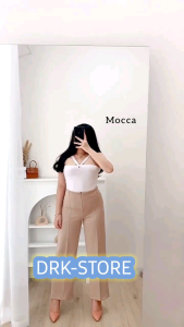 Kulot Scuba Premium Celana Wanita High Waist