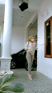 Celana Kerja Wanita Jumbo Kantoran & Formal Pinggang Karet