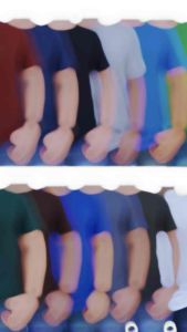 KAOS POLOS COTTON COMBET24s lengan pendek~warna biru