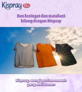 Kispray Concentrate Dus 4sx21ml  Pelicin Pewangi & Pelembut Pakaian