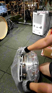 VK SNARE DRUM (MADE IN ENGLAND) 14 x 6.5 Stainless steel snare