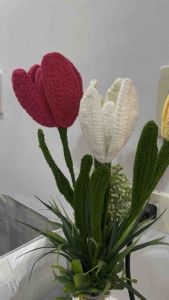 Tulips Flowers Crochet Handmade Sold per piece