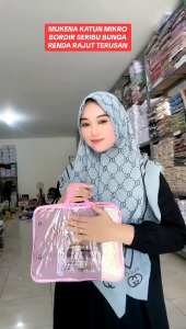 Mukenah Seribu Bunga Katun Micro ORY