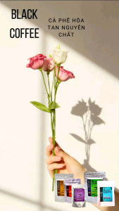 (Combo 3 túi 200g) Cà phê sấy lạnh hòa tan Black Coffee  Cafe đen hòa tan nguyên chất 100% Robusta cà phê Inspired Coffee