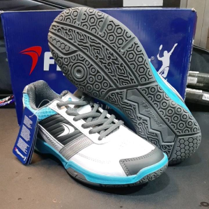 SEPATU BADMINTON FLYPOWER KALASAN 05 GREY WHITE TOSCA
