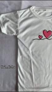 KAOS ANAK CEWEK MOTIF LOVE USIA 2-10THN KAOS LENGAN PENDEK ANAK PEREMPUAN LOVE