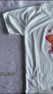 Kaos oblong anak perempuan motif bintang  atasan lengan pendek anak cewek cowok usia 2-10th