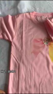 Kaos oblong pita anak perempuan ideal usia 2-10thn atasan lengan pendek anak cewek