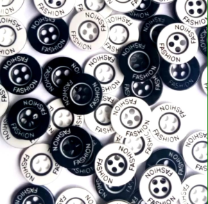 (400 PCS) Kancing Kemeja Fashion Lubang 4 (13 mili/13 cm) 15 Mili /15 cm