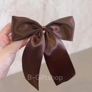 โบว์ติดผมนักเรียน โบว์ใหญ่ ริบบิ้น 2 นิ้ว (กิ๊บสปริง)