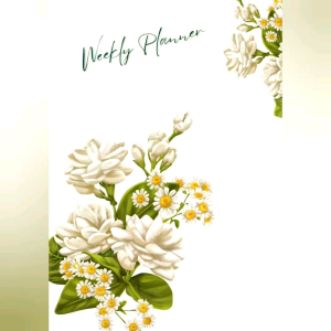 Personalised Weekly Planner Green A5 size