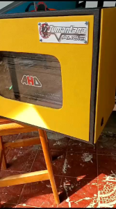 BOX DOBEL UNTUK SUBWOOFER 12\\\" DAN POWER TERDAPAT AKRILIK PENUTUP POWER