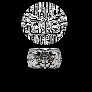 Cincin Retro Motif Hewan Mitologi Yunani Balmora (Adjustable)
