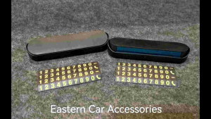 Car Temporary Parking Phone Number Card Plate Luminous Number Sticker Car Park Card