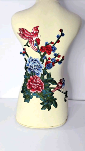 Bordir Bird & Flower: Ukuran & Desain Besar