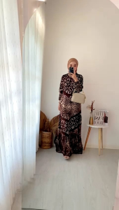 [COD]GAMIS BATIK CAP WANITA BAHAN TWILL