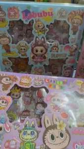 STIKER motif LABUBUU 100 pc + box - koleksi stiker anak