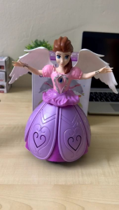 Kids Dancing Angel Girl Toy – Automatic Bump & Go Musical & Flashing LED Fun