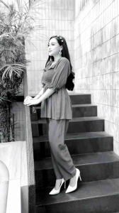 Setelan Linda Dada Semok Lengan Karet Semok Setelan Murah Mewah Kekinian Setelan Model Terbaru Bahan Rayon Tebal