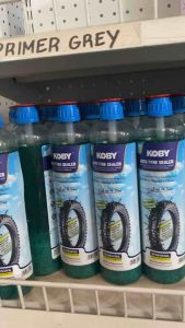 KOBY Auto Tire Sealer 380ML / 500ML – Tubeless & Tube Type Tire Sealant – Anti Puncture Liquid