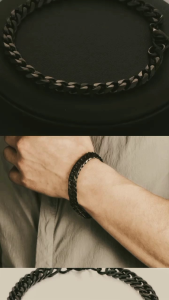 GELANG RANTAI TITANIUM PRIA MACHO ANTI KARAT