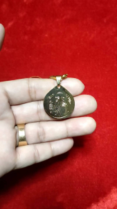 St. Benedict Miraculous Medal High Quality 18K Stainless Gold non Tarnish 1.1 inch dia. Pendant 18 inch Necklace with Box