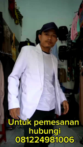 Jas Formal Putih Polos Korean