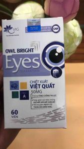 [ CHÍNH HÃNG - LỌ 60v] Viên Bổ Mắt Owl Bright Eyes - Hỗ Trợ Tăng Cường Thị Lực - SP Viện Hàn Lâm KH&CN Việt Nam Omega 3 Cho Mắt - Lazada