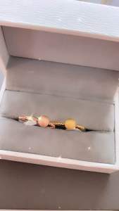 Cincin Ulir Model Ulat Titanium CXA171