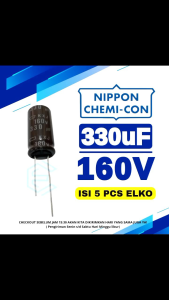 ELKO 160v 330uf ELCO 330uf 160v ORIGINAL (isi 5pcs)