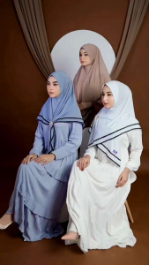 Promo jilbab hijab kerudung bergo segiempat pashmina instan 3 in 1 Jersey melar arrafi AR 828 jumbo syari new slup tanpa jarum non tanpa pet variasi lise renda best seller murah terbaru terlaris 2024 ootd COD daily simple polos gratis ongkir