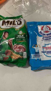 Bear Brand Fortified and Milo Choco Powdered Milk 300 Grams