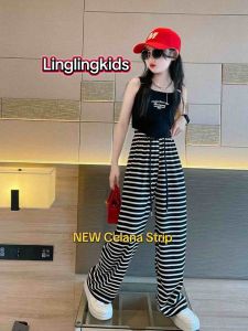 MixuKids- Celana Strip Anak Import 4-12thn/ Celana Panjang Kekinian/ Celana Kulot Ana Tanggung