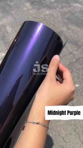 [ROLL] PREMIUM Skotlet Midnight Purple PET / Stiker Moonlight Purple / Stiker Hitam Lembayung Ungu Violet
