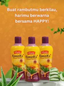 Minyak rambut happy kemiriku 100ml minyak rambut vitamins rambut
