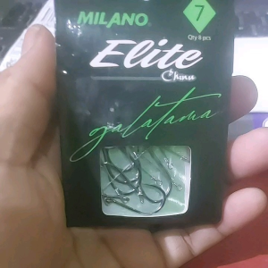 Kail Neklin Milano Elite Galatama Hijau No.7 Dengan Kawat Neklin Kail Tanpa Ruit Kail Neklin Galatama Bawal