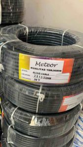 KABEL HYO 2x15 HITAM PUTIH 50YARD ROLL KABEL AUDIO KABEL SATELIT KABEL LISTRIK