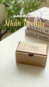 [KHÔNG ĐEN GỈ] Nhẫn titan thiết kế phong cách đơn giản trendy mã 31 Ciao accessories